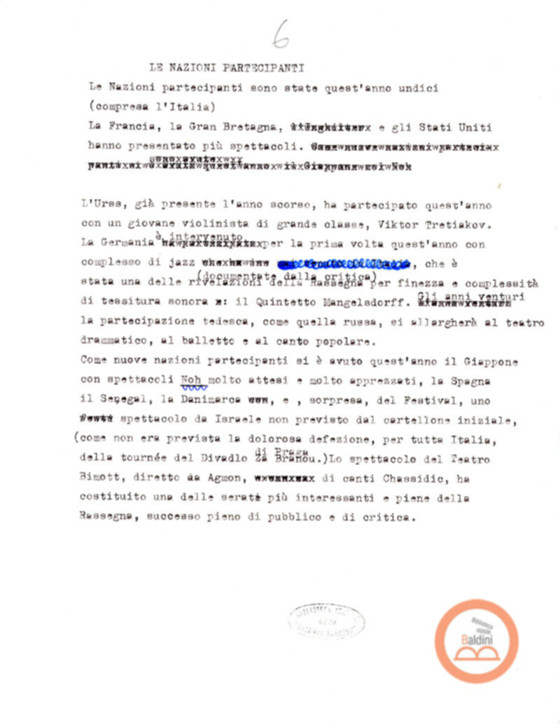 Un Bilancio del Premio Roma '70