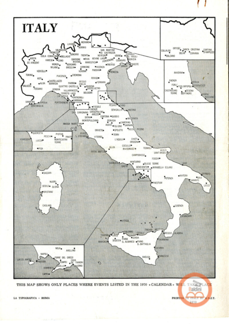 Premio Roma '70 - calendario eventi