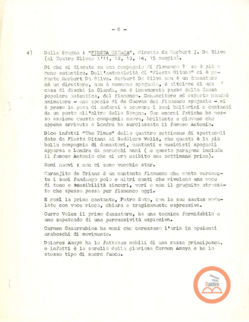 Premio Roma '70 - elenco spettacoli