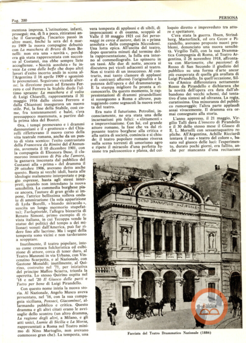 Ritagli dalla rivesta Persona