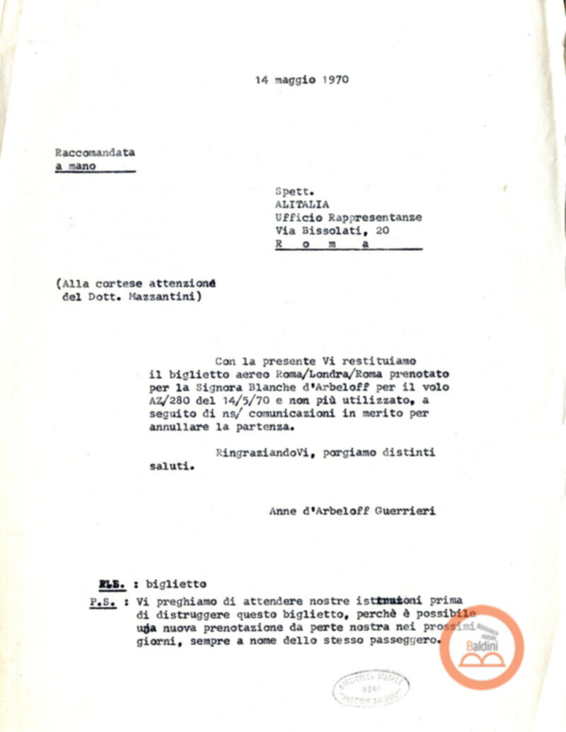 Premio Roma '70 - organizzazione viaggi