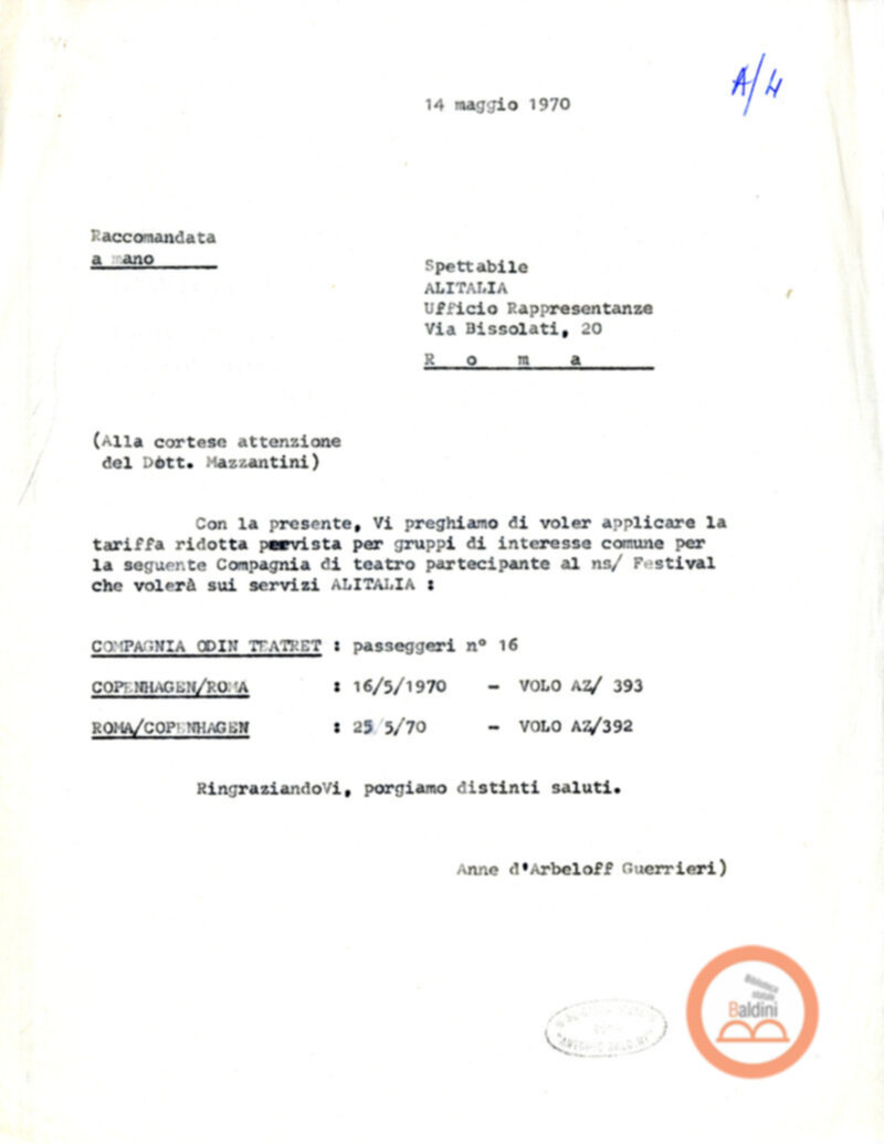 Premio Roma '70 - organizzazione viaggi