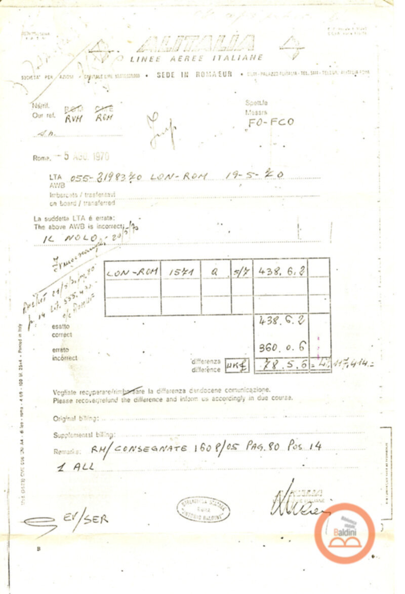 Premio Roma '70 - corrispondenza