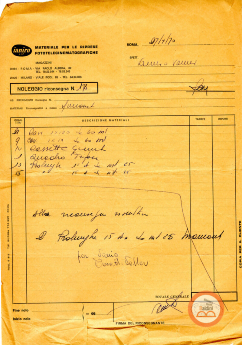 Premio Roma '70 - moduli e appunti