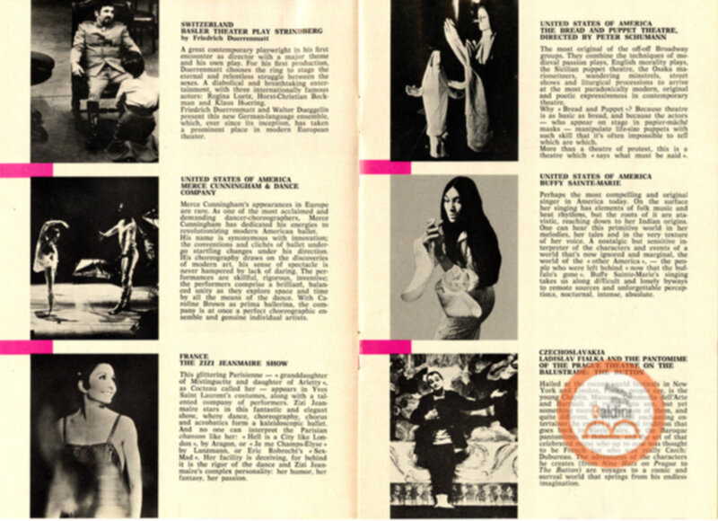 Premio Roma '70 - programma spettacoli