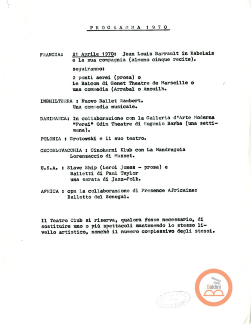 Premio Roma '70 - lettera ad Aldo Moro