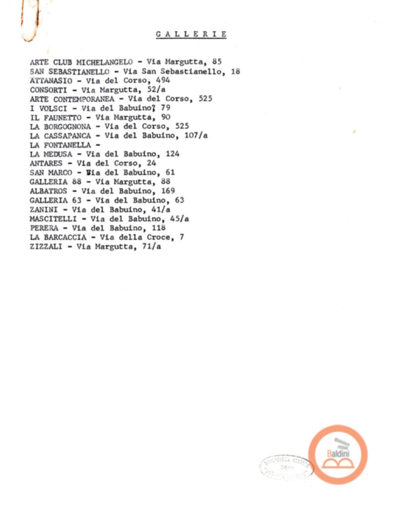Premio Roma '70 - promozione e pubblicità