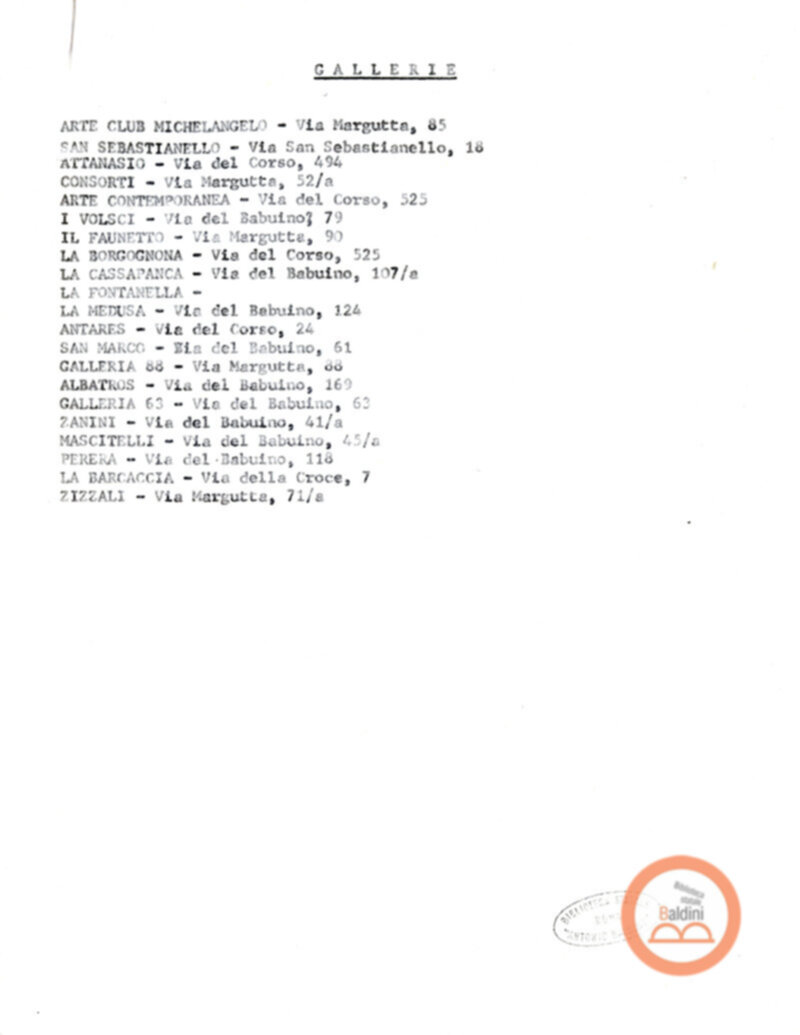 Premio Roma '70 - promozione e pubblicità