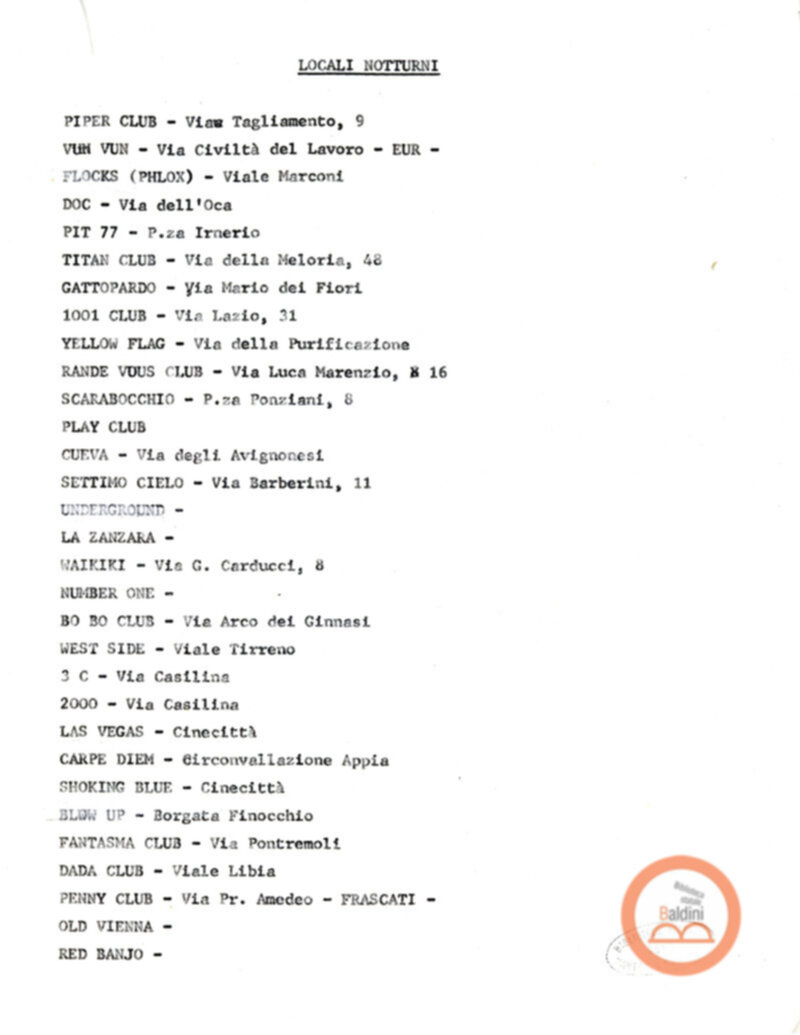 Premio Roma '70 - promozione e pubblicità