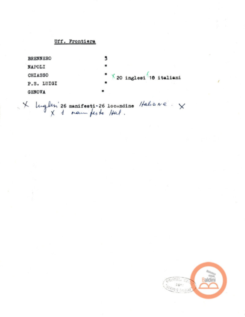 Premio Roma '70 - promozione e pubblicità