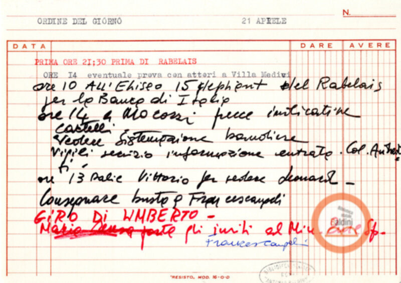 Premio Roma '70 - organizzazone