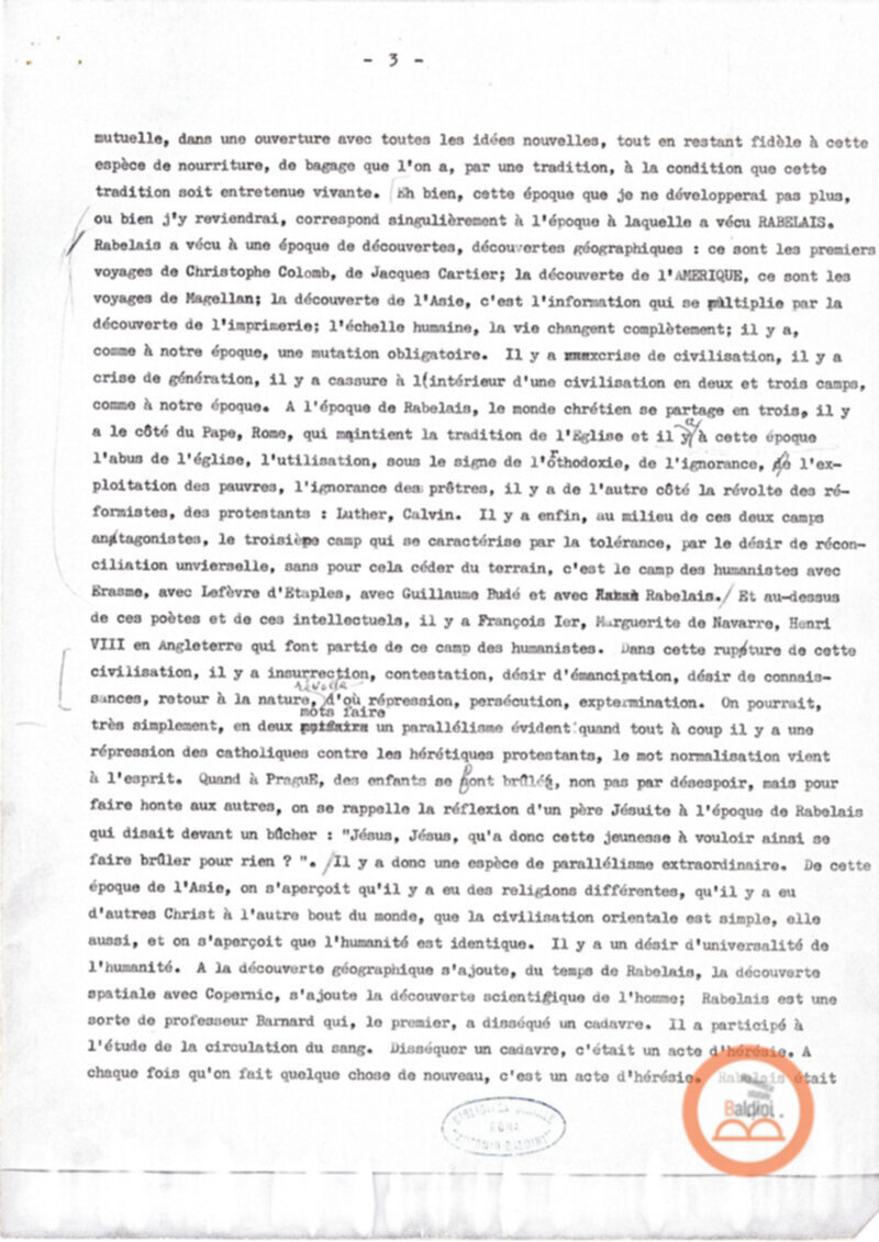 Premio Roma'70" - conferenza di Jean-Louis Barrault