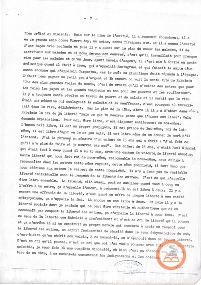 Premio Roma'70" - conferenza di Jean-Louis Barrault