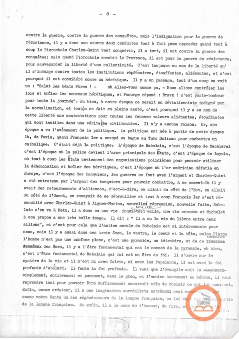 Premio Roma'70" - conferenza di Jean-Louis Barrault