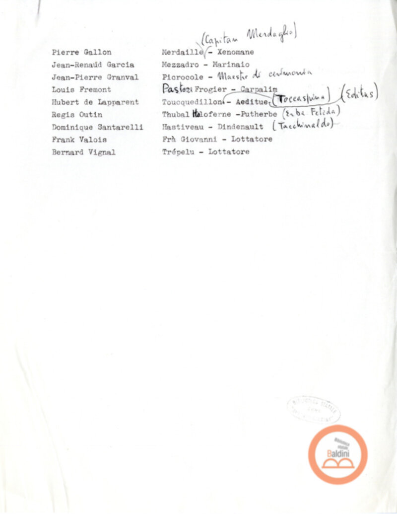 Rabelais. Gioco drammatico di Jean-Louis Barrault