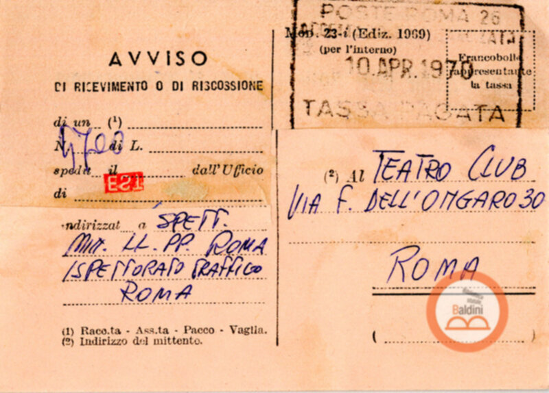 Compagnia Renaud-Barrault - autorizzazione per mezzo di trasporto