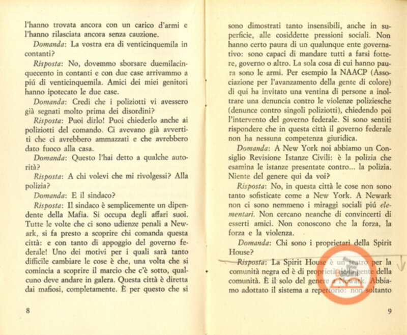 Leroy Jones risponde. La persecuzione, l'arresto e la condanna del leader della cultura nera americana