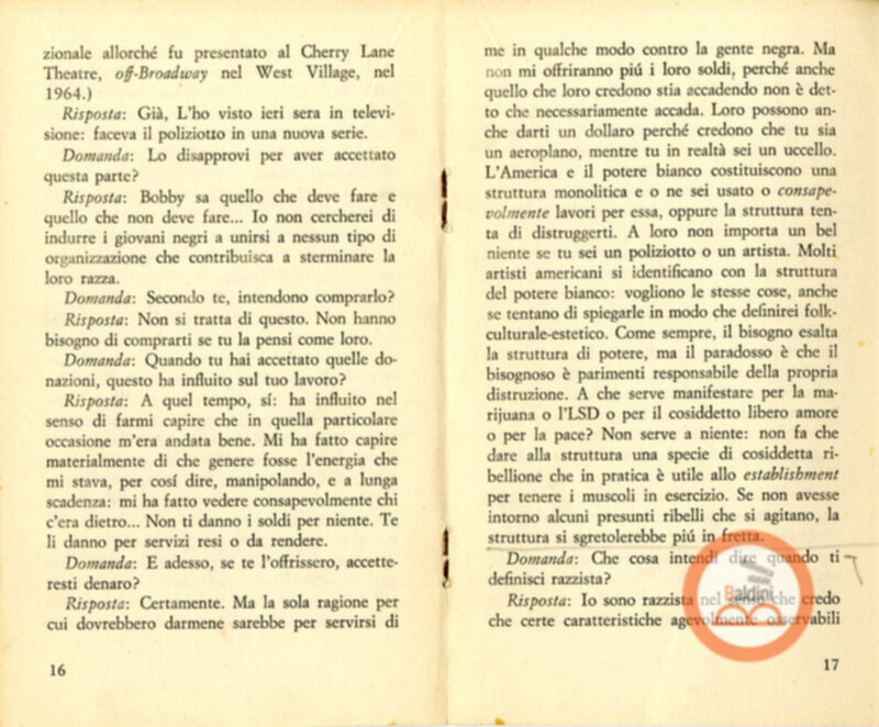 Leroy Jones risponde. La persecuzione, l'arresto e la condanna del leader della cultura nera americana