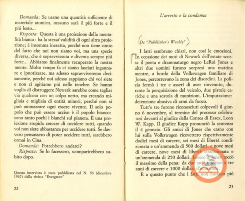 Leroy Jones risponde. La persecuzione, l'arresto e la condanna del leader della cultura nera americana