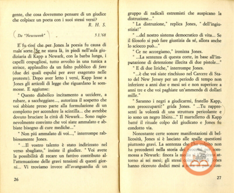 Leroy Jones risponde. La persecuzione, l'arresto e la condanna del leader della cultura nera americana