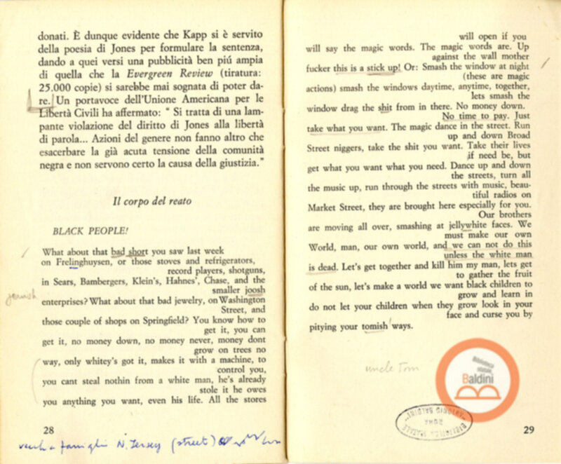 Leroy Jones risponde. La persecuzione, l'arresto e la condanna del leader della cultura nera americana