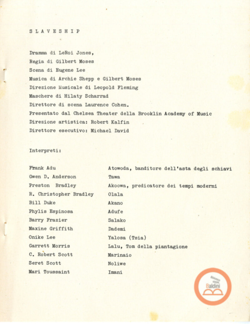 Slaveship. La nave degli schiavi