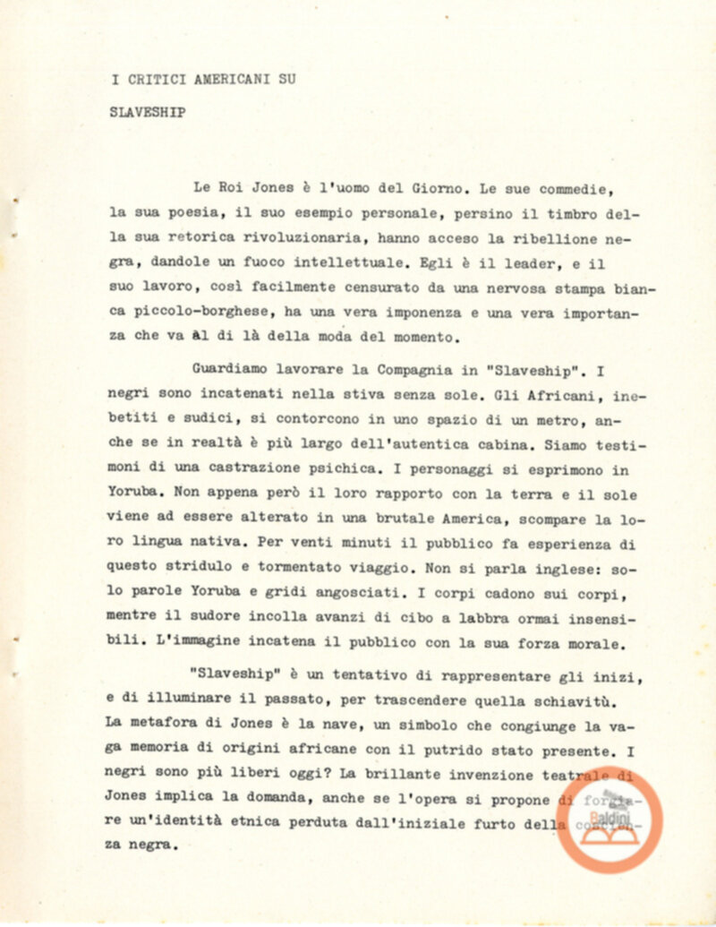 Slaveship. La nave degli schiavi