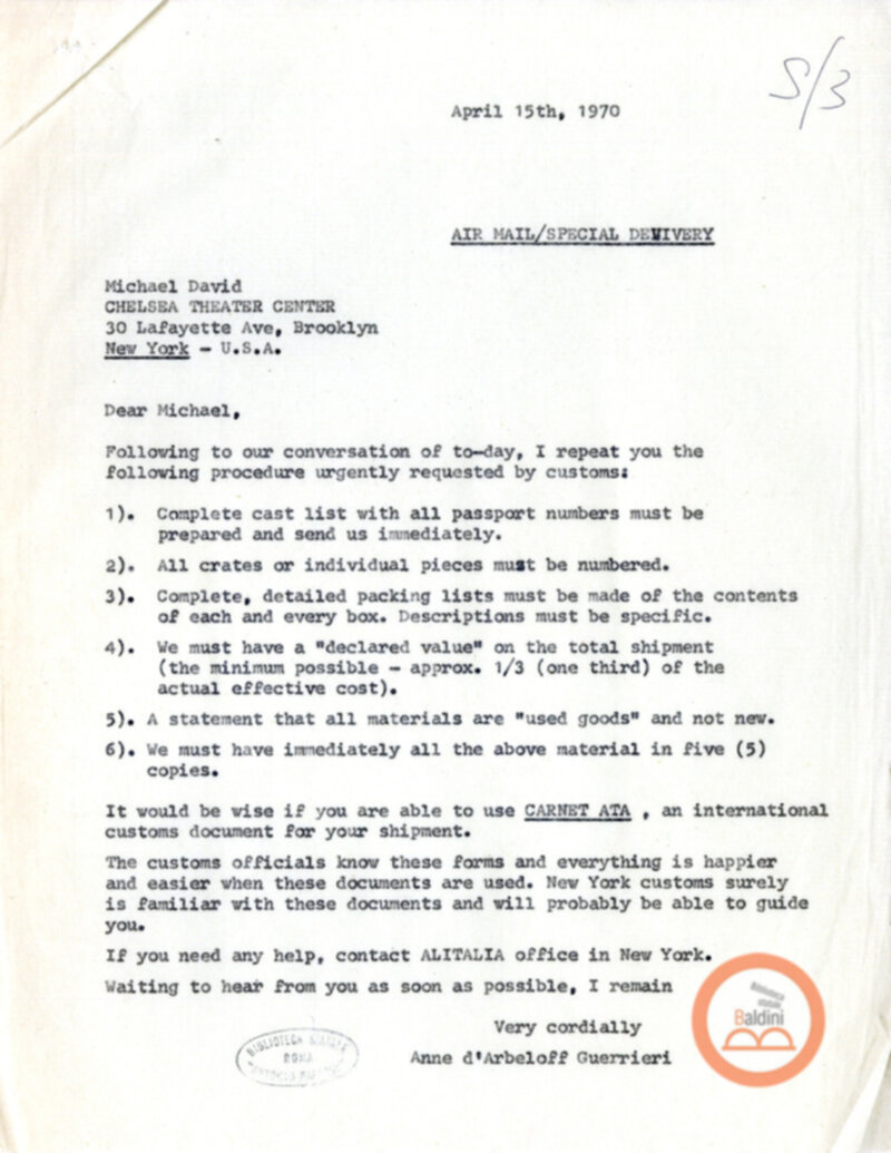 Slaveship. La nave degli schiavi - corrispondenza