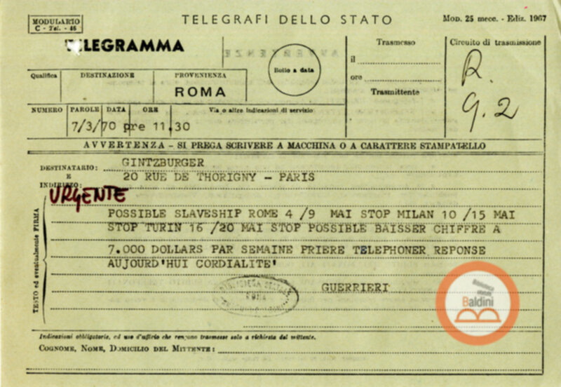 "Slaveship. La nave degli schiavi" - corrispondenza