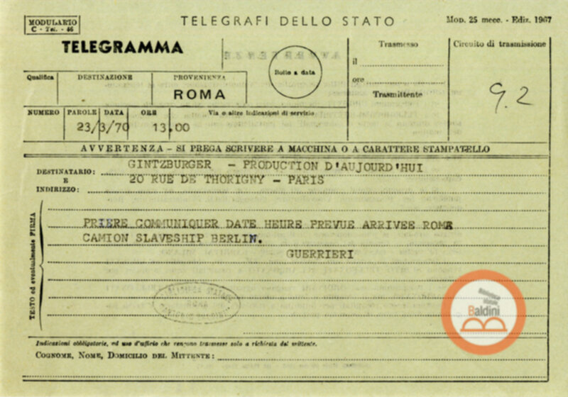 "Slaveship. La nave degli schiavi" - corrispondenza