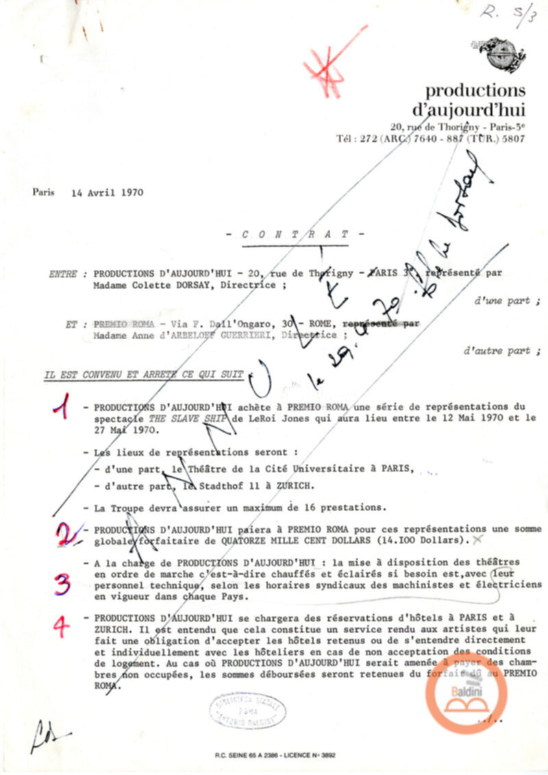 "Slaveship. La nave degli schiavi" - corrispondenza