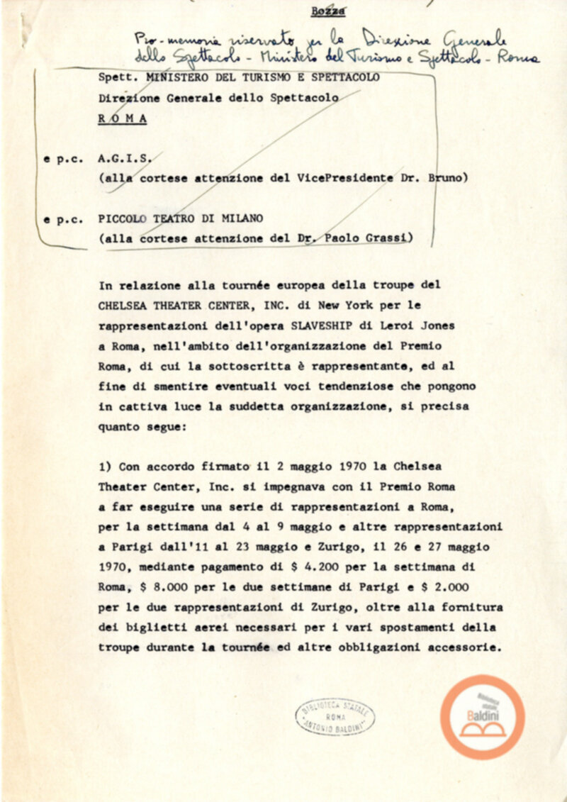 Slaveship - corrispondenza