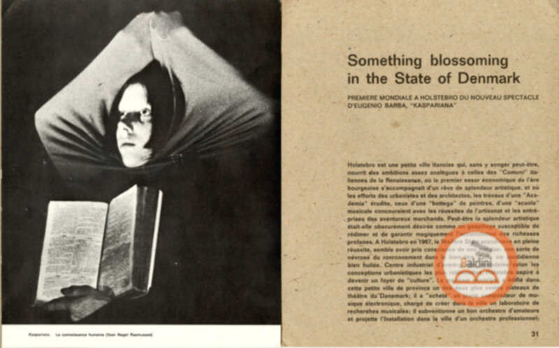 Odin Teatret. Théâtre-laboratoire interscandinave pour l'art de l'acteur