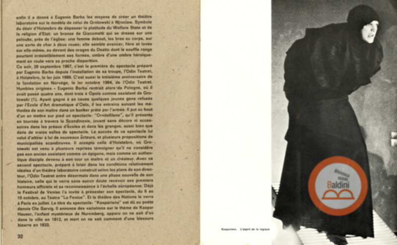 Odin Teatret. Théâtre-laboratoire interscandinave pour l'art de l'acteur