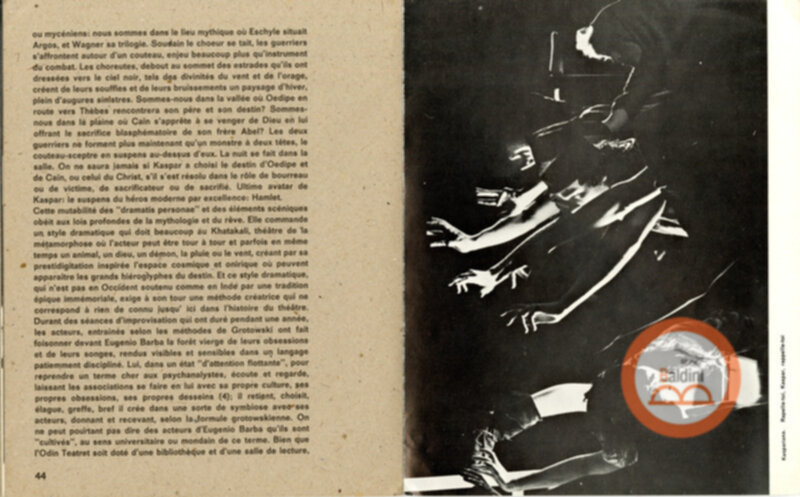 Odin Teatret. Théâtre-laboratoire interscandinave pour l'art de l'acteur