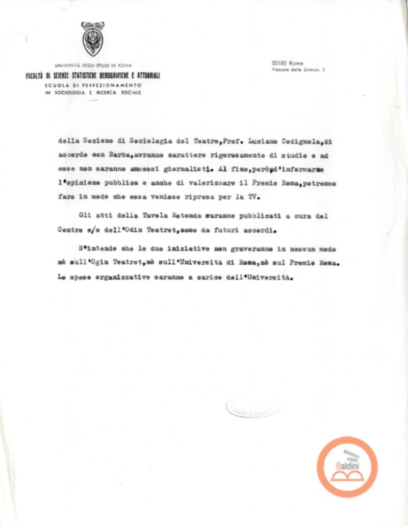 Spettacolo Ferai - corrispondenza