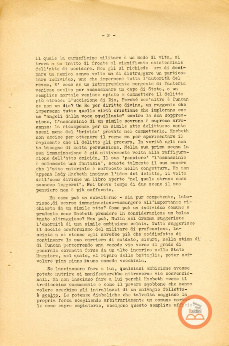 Macbeth (Charles Marowirz) - Pressbook