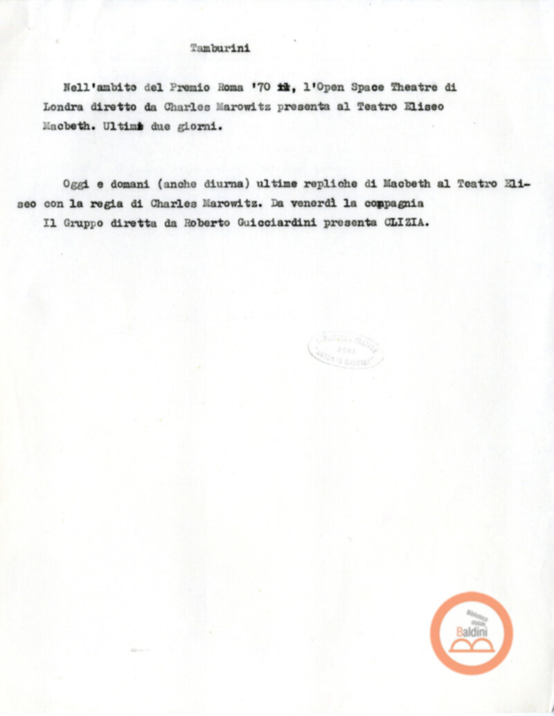 Ferai e Macbeth- appunti sugli spettacoli