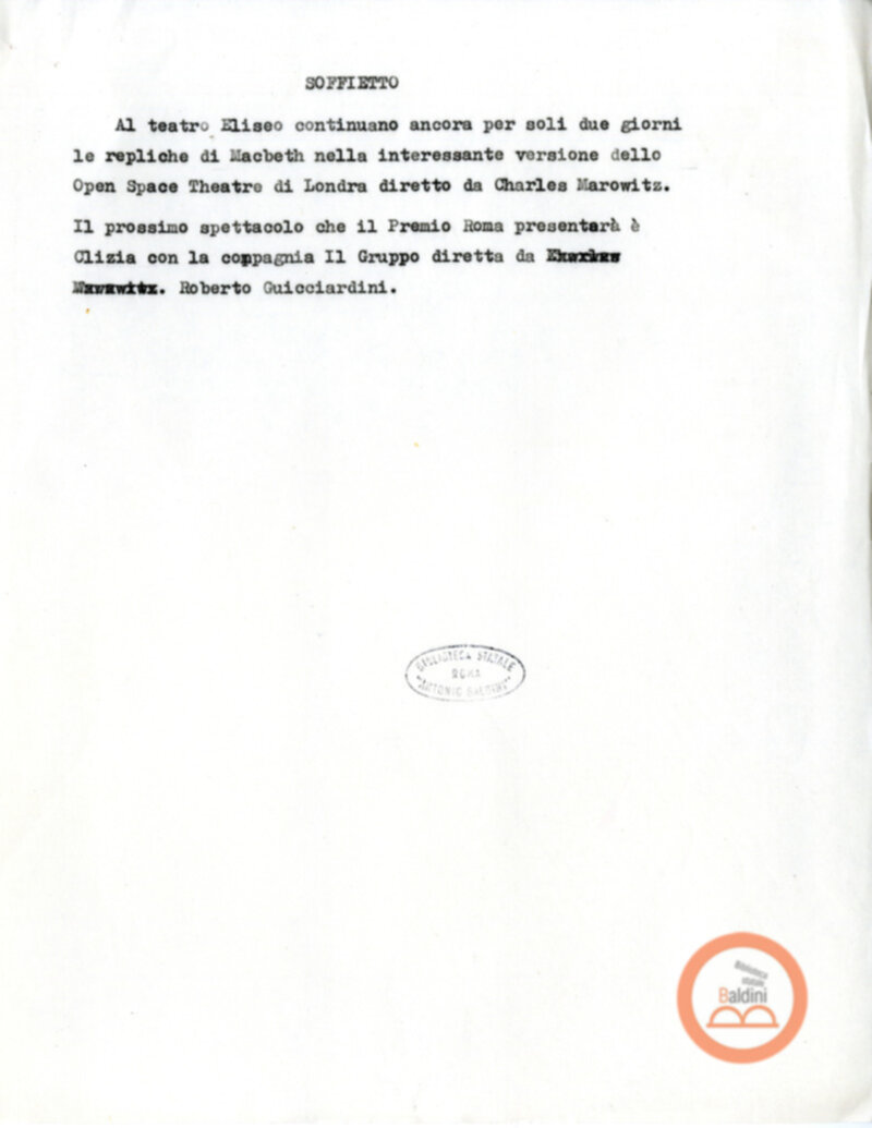 Ferai e Macbeth- appunti sugli spettacoli