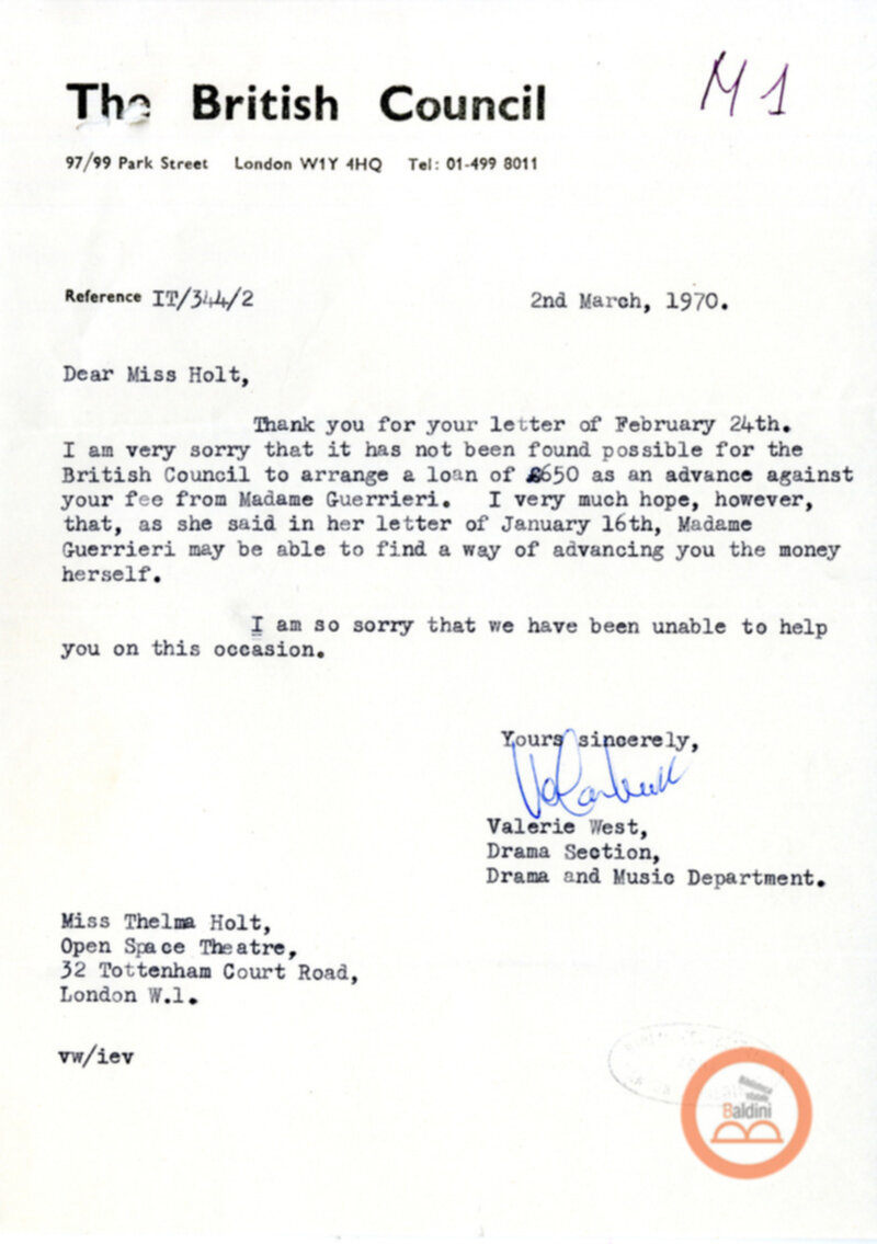 Spettacolo Macbeth - corrispondenza