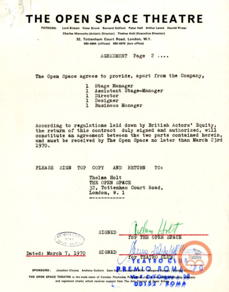 Spettacolo Macbeth - corrispondenza