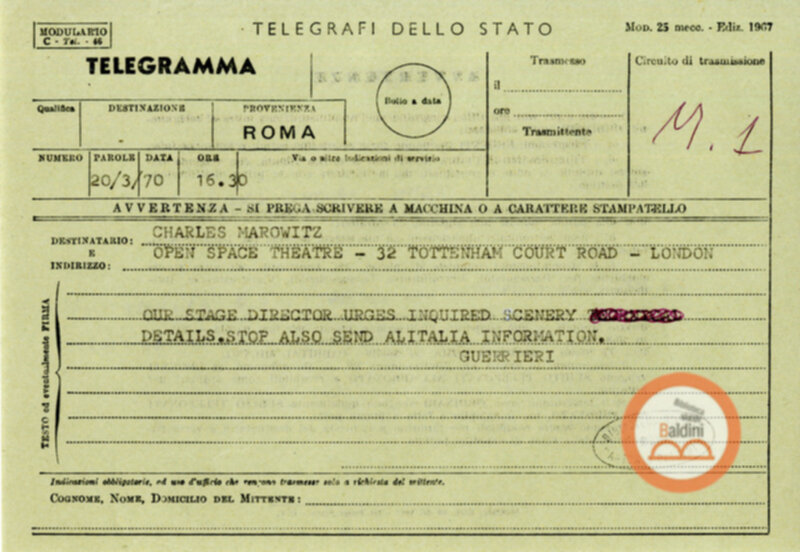 Spettacolo Macbeth - corrispondenza