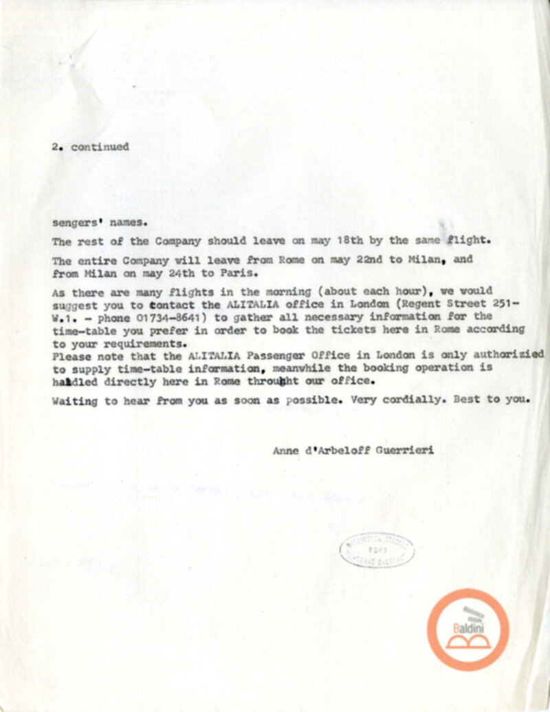 Spettacolo Macbeth - corrispondenza