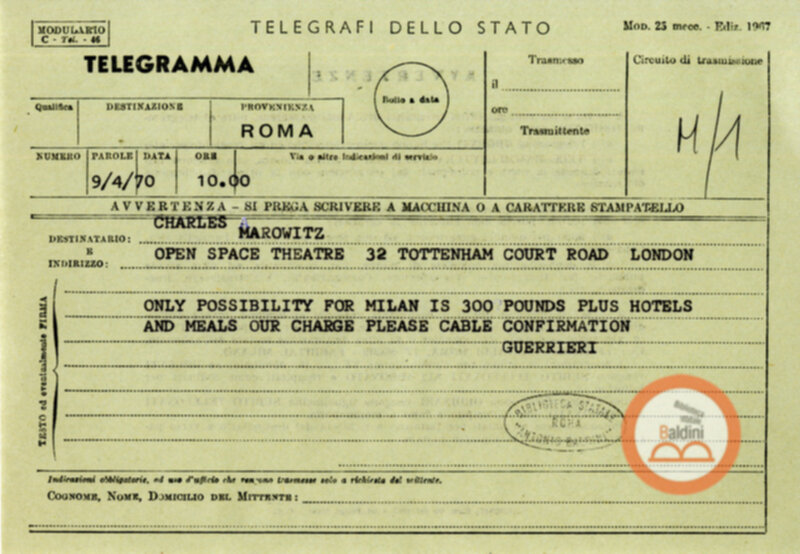 Spettacolo Macbeth - corrispondenza