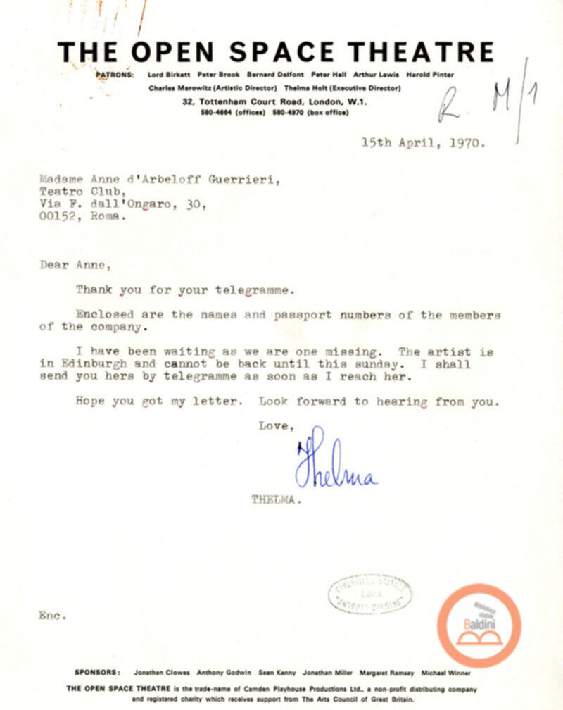 Spettacolo Macbeth - corrispondenza