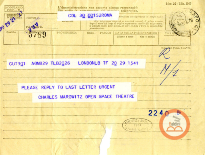 Spettacolo Macbeth - corrispondenza