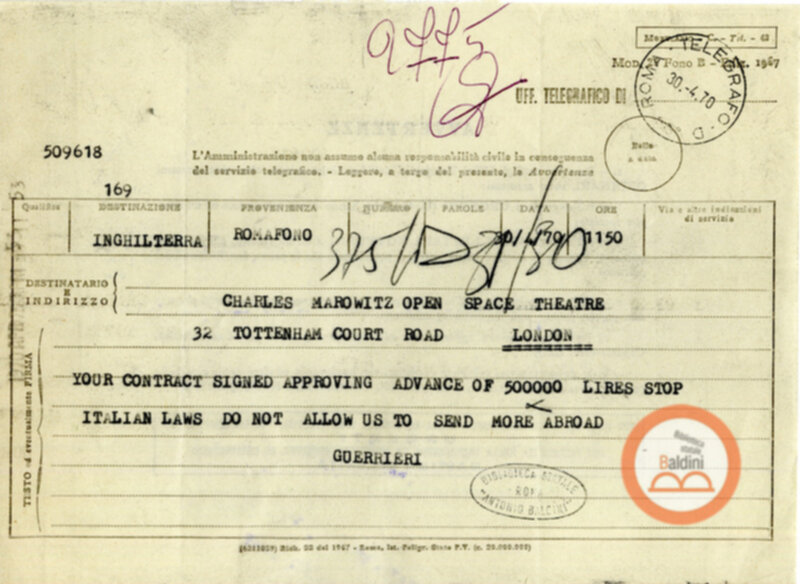 Spettacolo Macbeth - corrispondenza