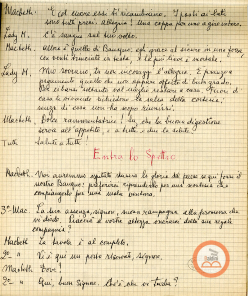 Macbeth (adattamento di Marowitz) - copione