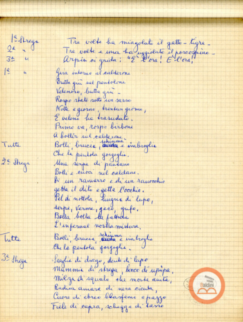 Macbeth (adattamento di Marowitz) - copione