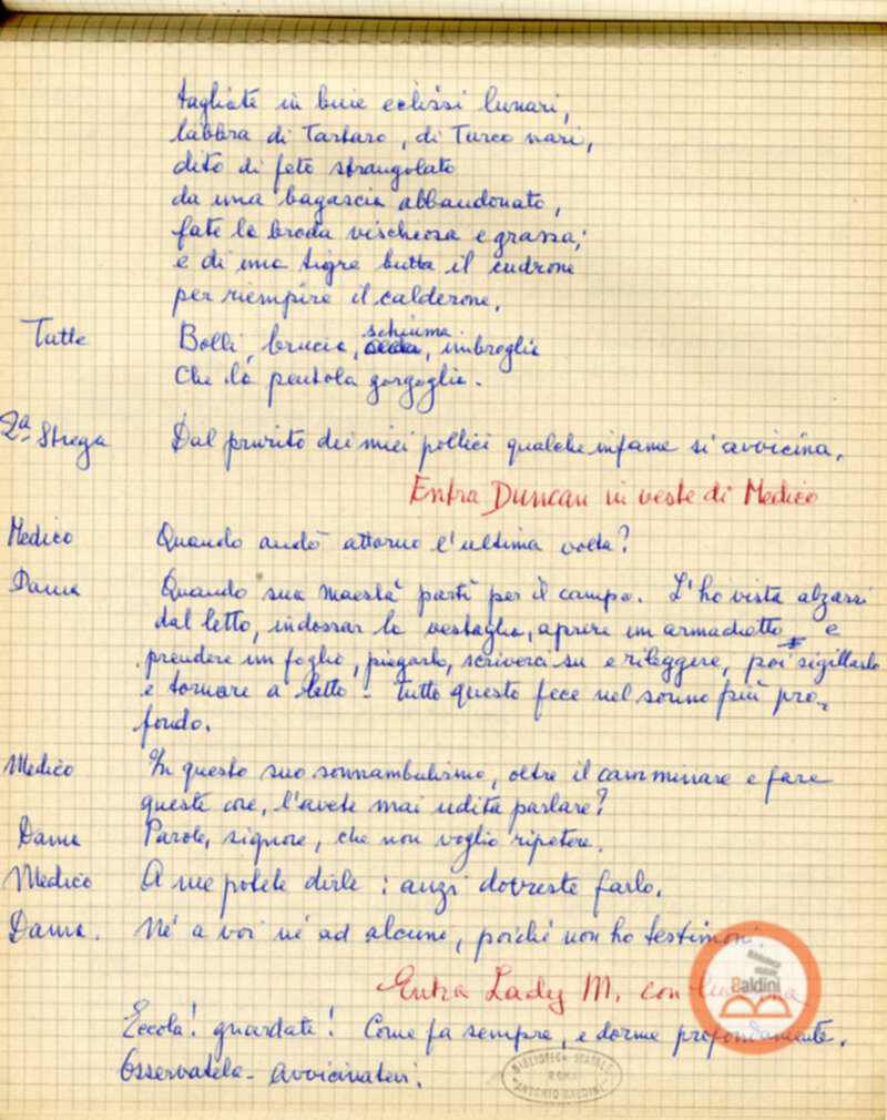 Macbeth (adattamento di Marowitz) - copione